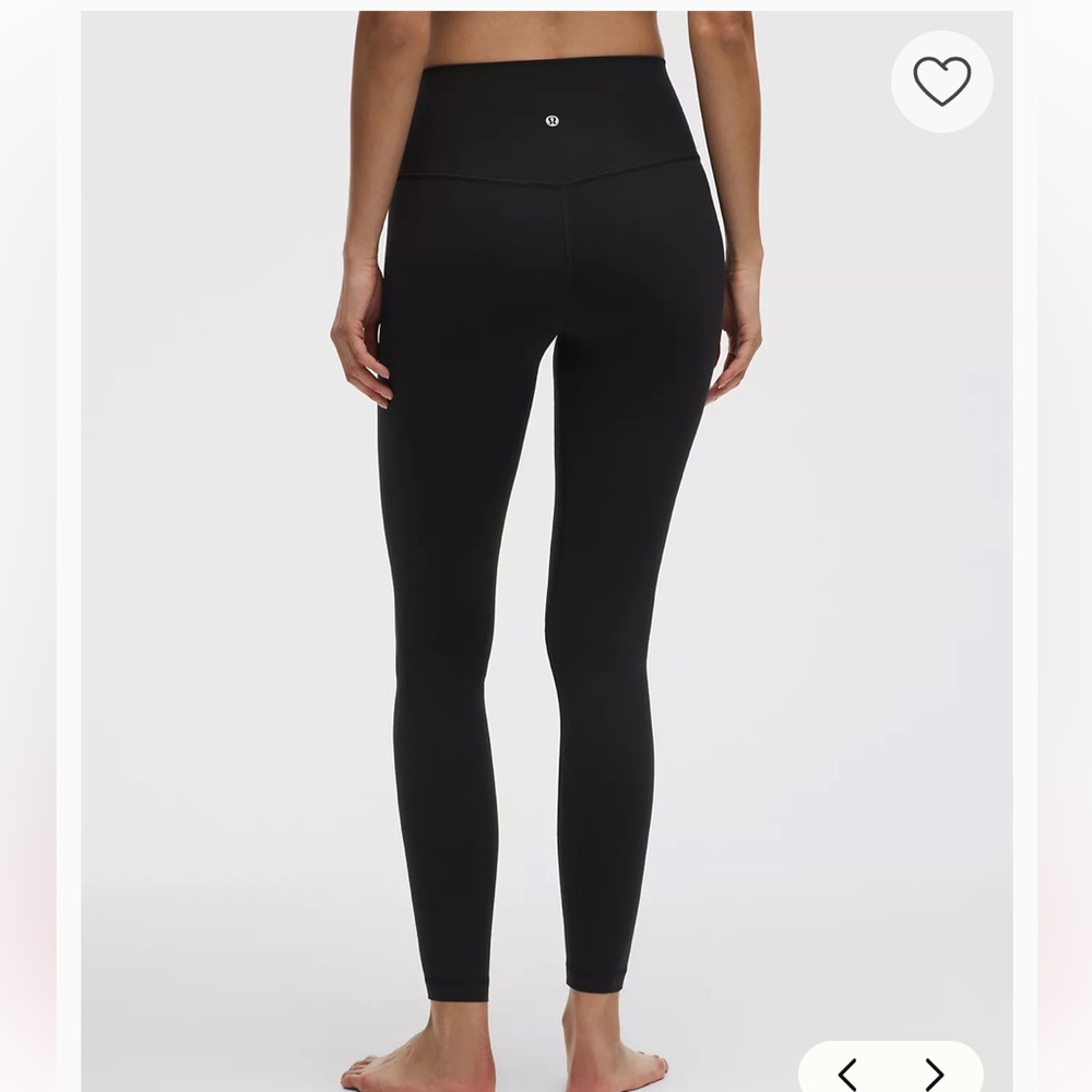 lululemon athletica Black Leggings with Logo Dot